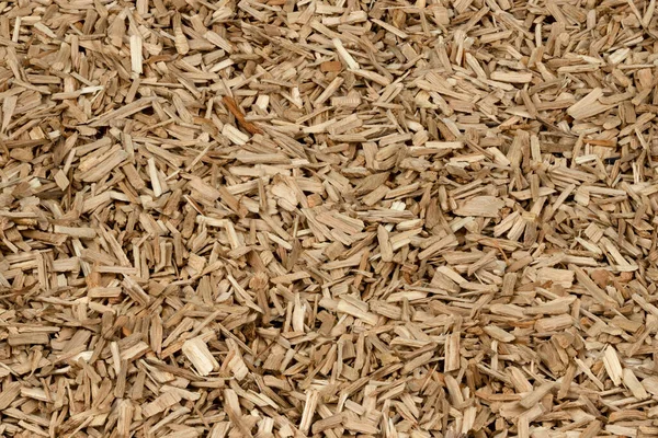 Oak Chips Sawdust Texture Small Wood Chips Smoking Sawdust Background — Stock Photo, Image