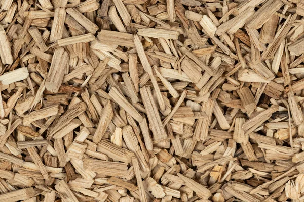 Oak Chips Sawdust Texture Small Wood Chips Smoking Sawdust Background — Stock Photo, Image
