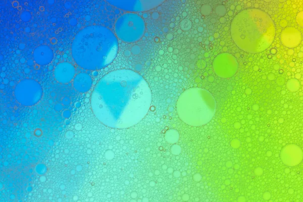 Abstract Image Oil Water Yellow Beer Bubbles Yellow White Artistic — Stock Photo, Image