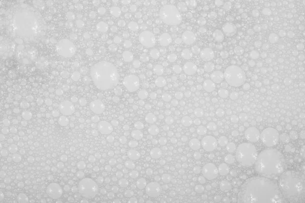 Textur Små Såpbubblor Vatten Bakgrund Skum — Stockfoto