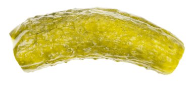 Beyaz arka planda izole edilmiş salatalık turşusu. Salamura turşu. Salatalık salatalıkları yakın.