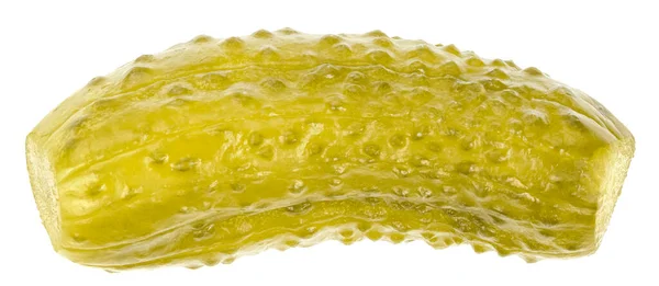 Inlagda Gurkor Isolerade Vit Bakgrund Marinerade Pickles Saltade Gurkor Nära — Stockfoto