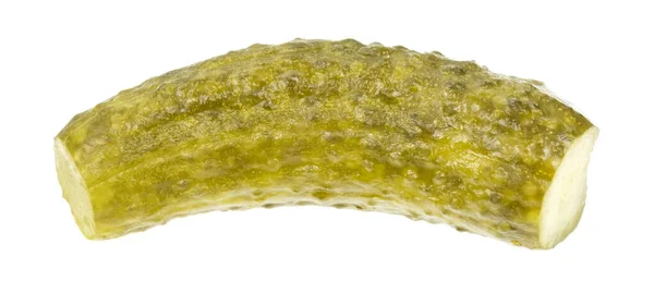 Inlagda Gurkor Isolerade Vit Bakgrund Marinerade Pickles Saltade Gurkor Nära — Stockfoto