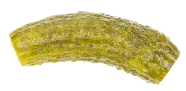 Inlagda Gurkor Isolerade Vit Bakgrund Marinerade Pickles Saltade Gurkor Nära — Stockfoto