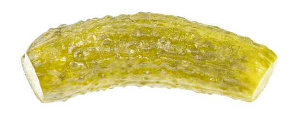 Inlagda Gurkor Isolerade Vit Bakgrund Marinerade Pickles Saltade Gurkor Nära — Stockfoto