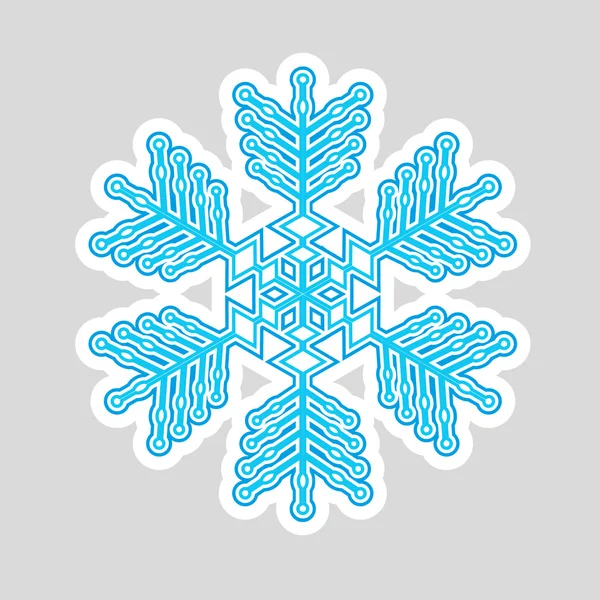 Copo de nieve vector ilustración — Archivo Imágenes Vectoriales