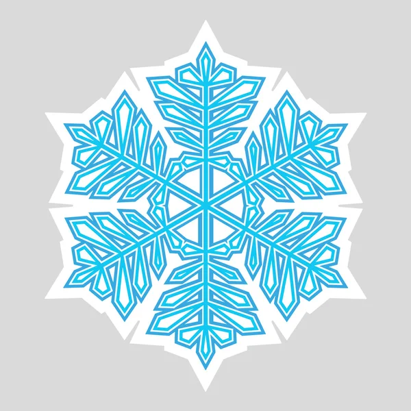 Copo de nieve vector ilustración — Vector de stock