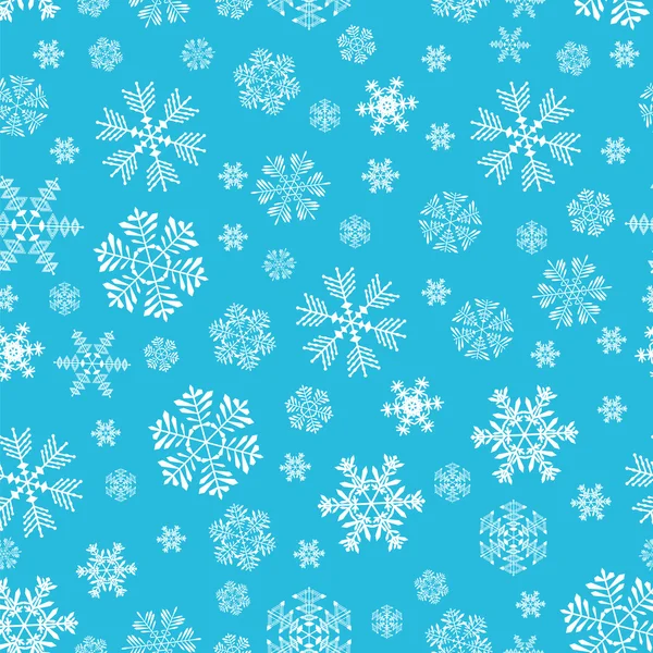 The pattern of snowflakes — Stock Vector