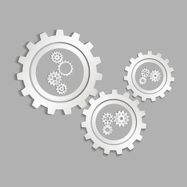 Factory Gears Vector Icon 기어의 이미지 톱니바퀴 — 스톡 벡터