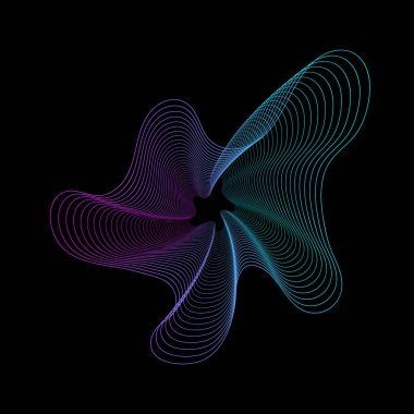 Renkli soyut spirograf şekilleri, ince çizgiler ve simetriyle geometrik dairesel desenler, yaratıcı mandala tasarımı, sanatsal vektör arkaplanı, dekoratif grafik elementler