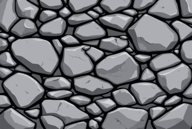 Taş duvar dokusu, gri kaldırım taşı yüzeyi, doğal duvar altyapısı, soyut taş tasarımı.