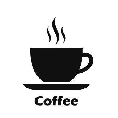 Bir fincan sıcak kahve, yükselen buhar, sade siyah ve beyaz bir tarzda, içkinin minimalist ve samimi bir tasviri. Sıcak kahve, kahve fincanı, buharda pişmiş içecek, sabah içkisi, kafe sanatı.