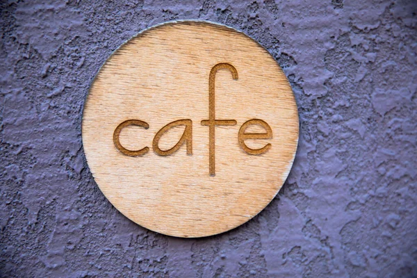 Texto Café Madeira Café Wal — Fotografia de Stock