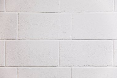 Beyaz tuğla duvar sırtüstü