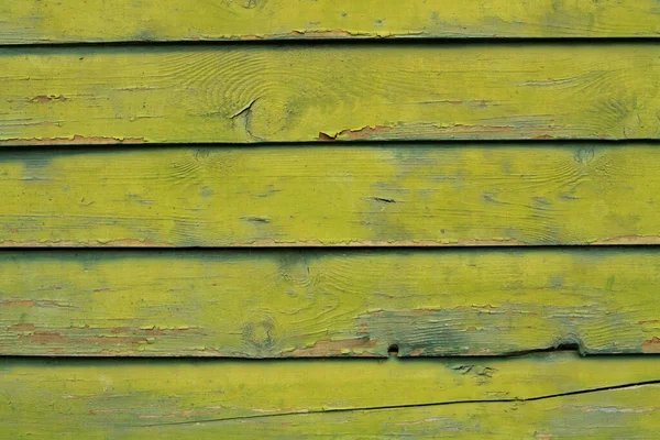 Wooden Wall Painted Green Texture — Stock Photo, Image