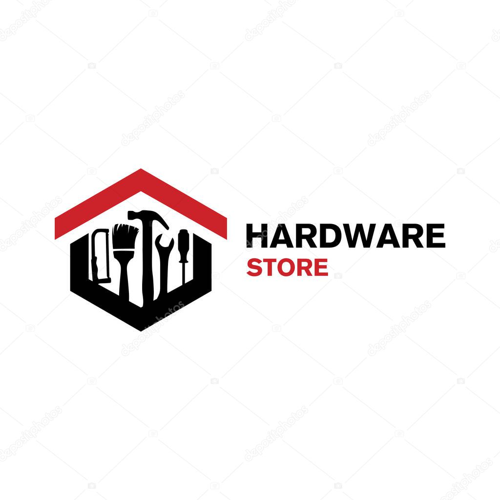 Vector logo of a store, building materials company