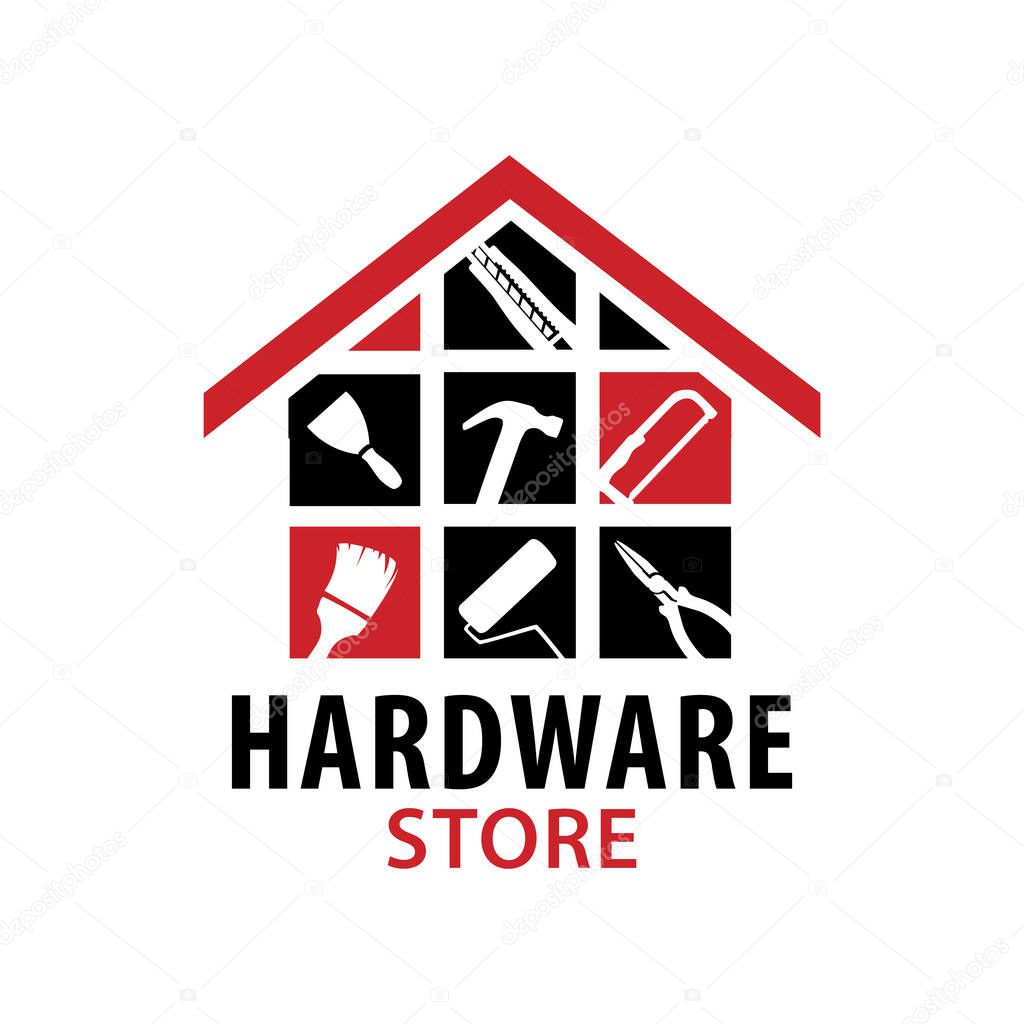 Vector logo of a store, building materials company
