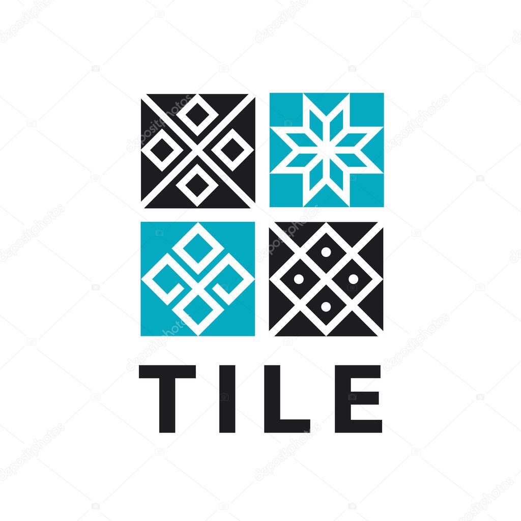Vector logo of tiles, floors