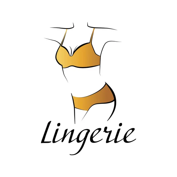 Logotipo Vetor Uma Loja Lingerie —  Vetores de Stock