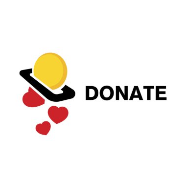Para bağışının vektör logosu