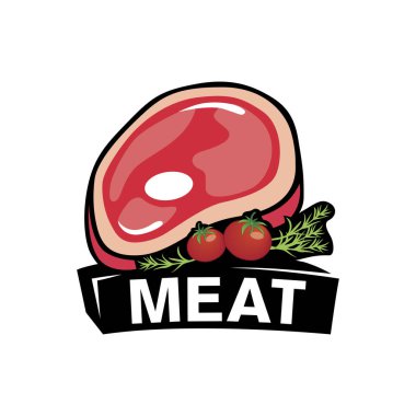 Bir et dükkanının, restoranın vektör logosu