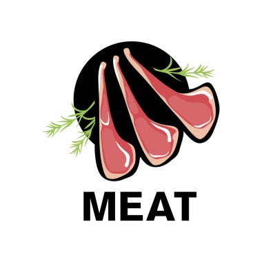 Bir et dükkanının, restoranın vektör logosu