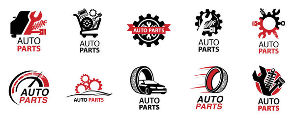 Vector logo of car parts
