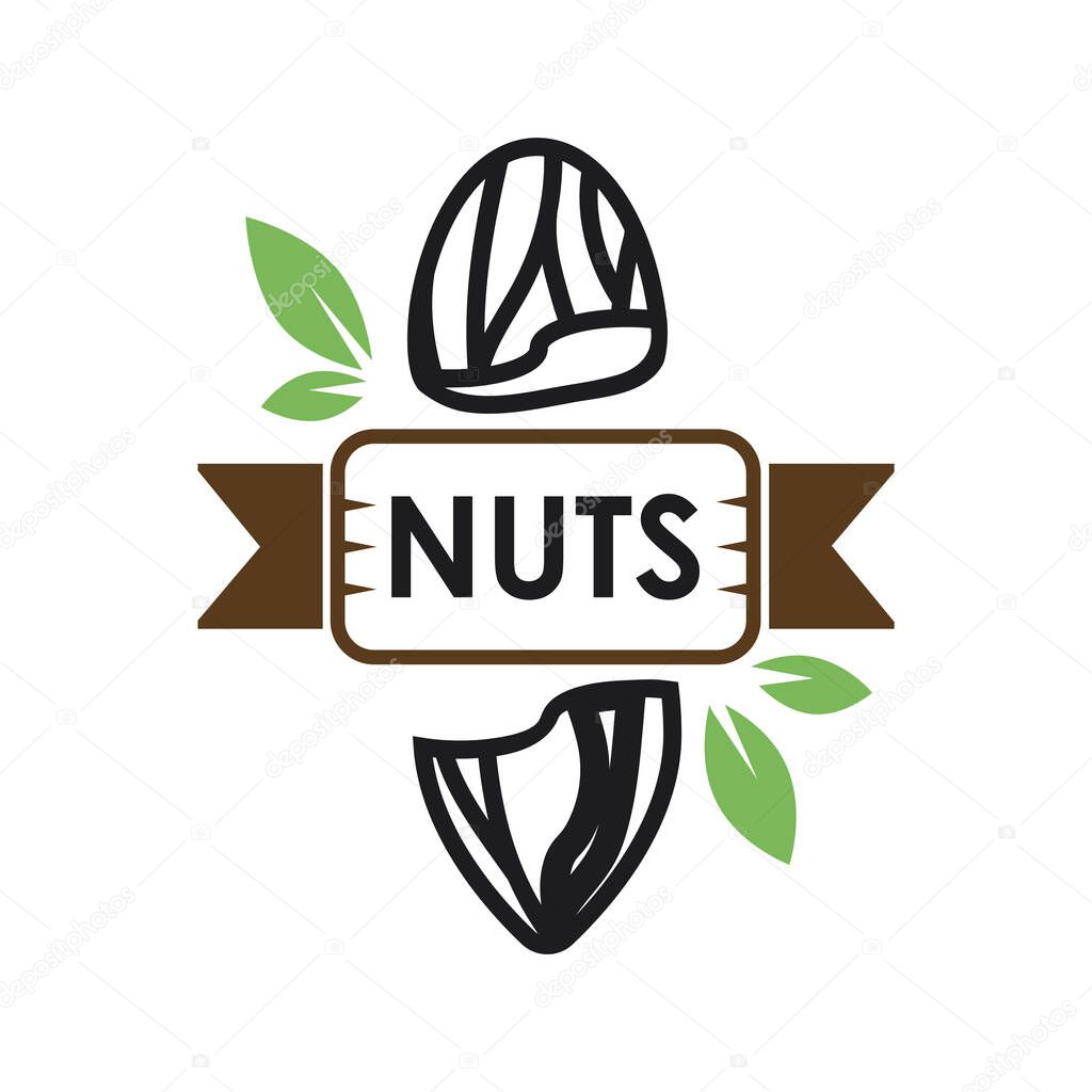 Vector logo of nuts and dried fruits