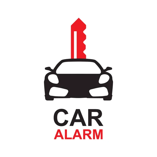 Logo Vettoriale Dell Installazione Del Sistema Allarme Auto — Vettoriale Stock