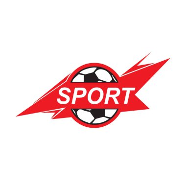 Bir spor eşyası ve yiyecek deposunun vektör logosu