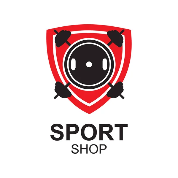 Векторный Логотип Магазина Спортивных Товаров Продуктов Питания — стоковый вектор