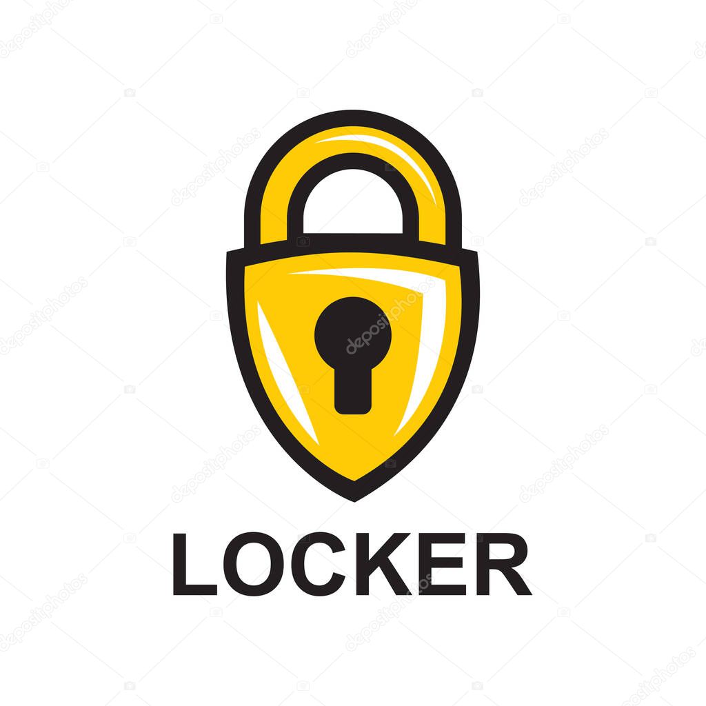 Vector logo of a storage locker