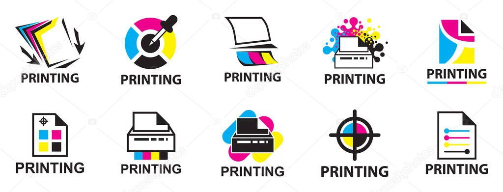 Vector logo of the printing house