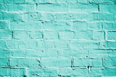 Teal Turquoise Brick Wall Texture clipart