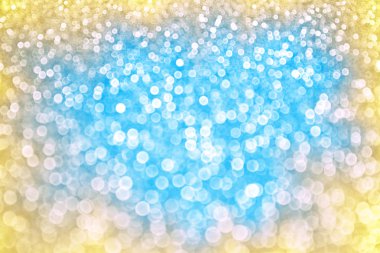 Abstract Blue Yellow Sparkle Background