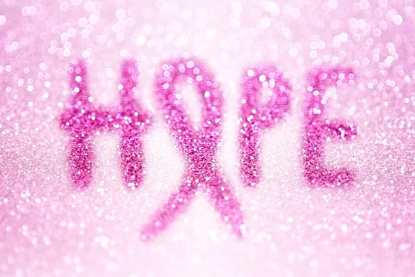 Breast Cancer Awareness Ribbon hopp — Stockfoto