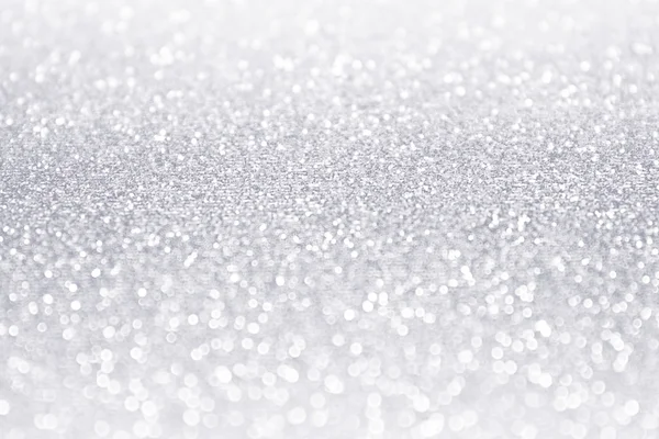 Elegante witte zilveren glitter sparkle confetti achtergrond — Stockfoto