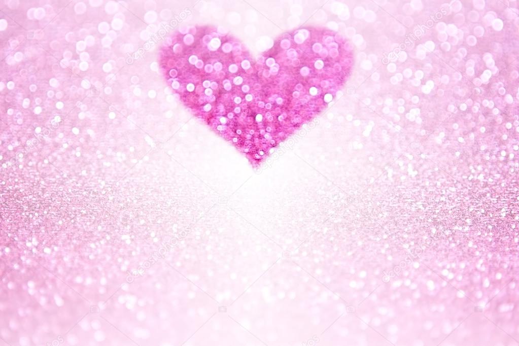 Pink Sparkle Glitter Heart Party Invite