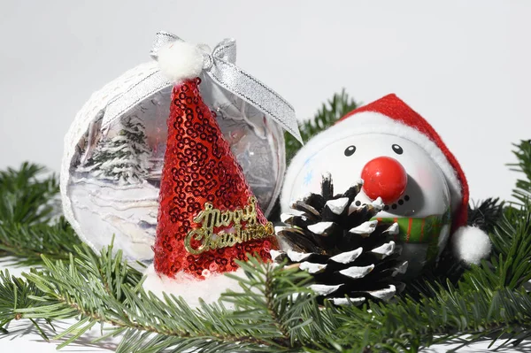 Schöner Christbaumschmuck Urlaubskonzept — Stockfoto