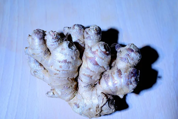 Frische Ingwerwurzel Nahsicht — Stockfoto