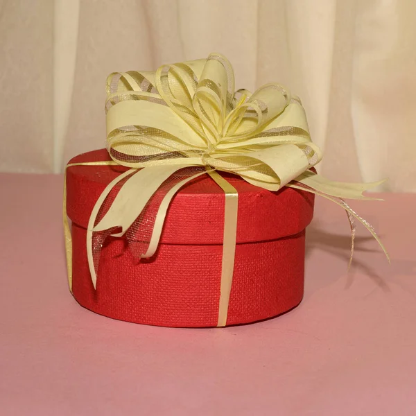 Romantic Composition Gift Box Valentine Day Concept — Stock Photo, Image