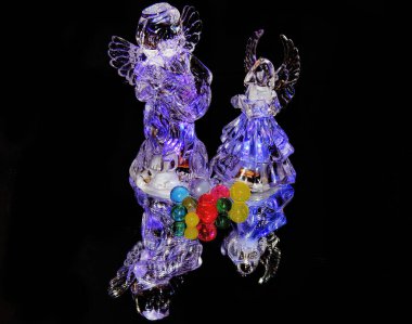 Yeni Noel süslemeleri, tatil konsepti  