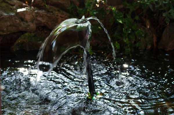 Belle Fontaine Extérieure Journée Ensoleillée Vue Rapprochée — Photo