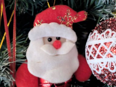 Yakın çekim görünümü güzel Noel süslemeleri