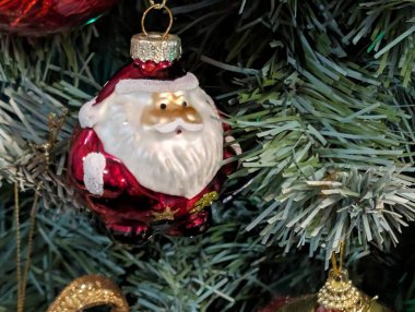 Yakın çekim görünümü güzel Noel süslemeleri