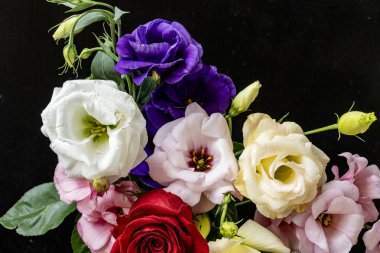 Mutluluk ve gül çiçekleri kapanıyor.