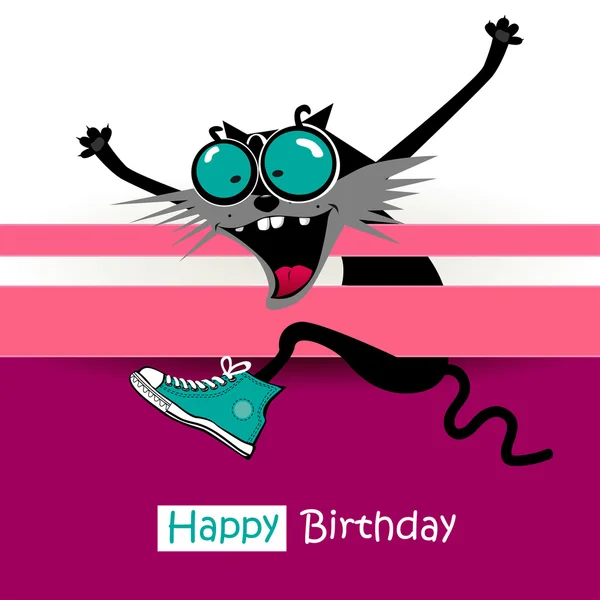 Happy Birthday greeting card — Stock Vector