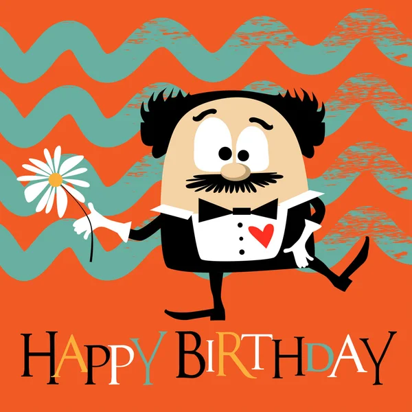 Feliz cumpleaños payaso sonrisa Vector De Stock