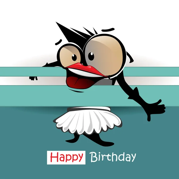 Happy Birthday card smile — Stock Vector
