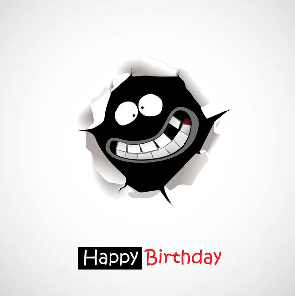 Happy Birthday funny greetings — Stock Vector